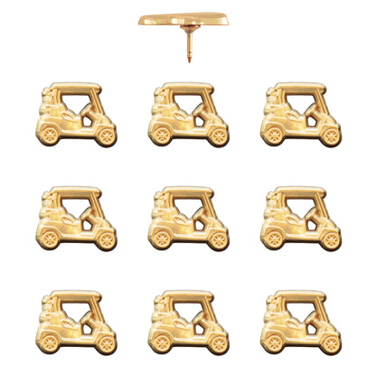 Golf Cart Push Pins Gold Pack of 10