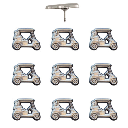 Golf Cart Push Pins Silver Pack of 10