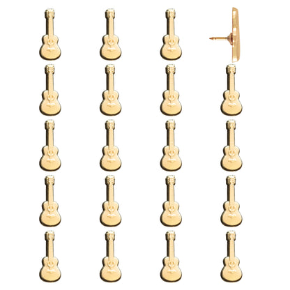 Guitar Push Pins Gold Pack of 20