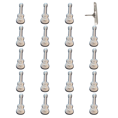 Guitar Push Pins Silver Pack of 20