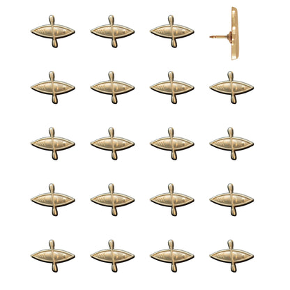 Kayak Push Pins Gold Pack of 20