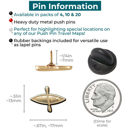 Kayak Push Pins Pin Information