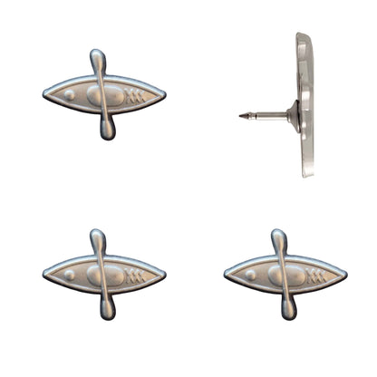 Kayak Push Pins Silver Pack of 4
