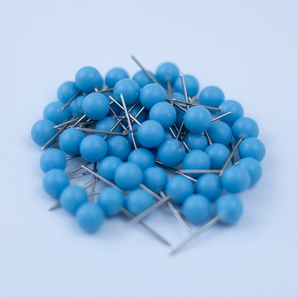 Round Map Pins - Multiple Colors - Pack of 50