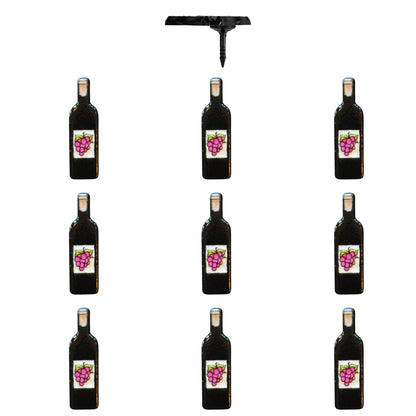 Red Wine Bottle Push Pins Pack of 10