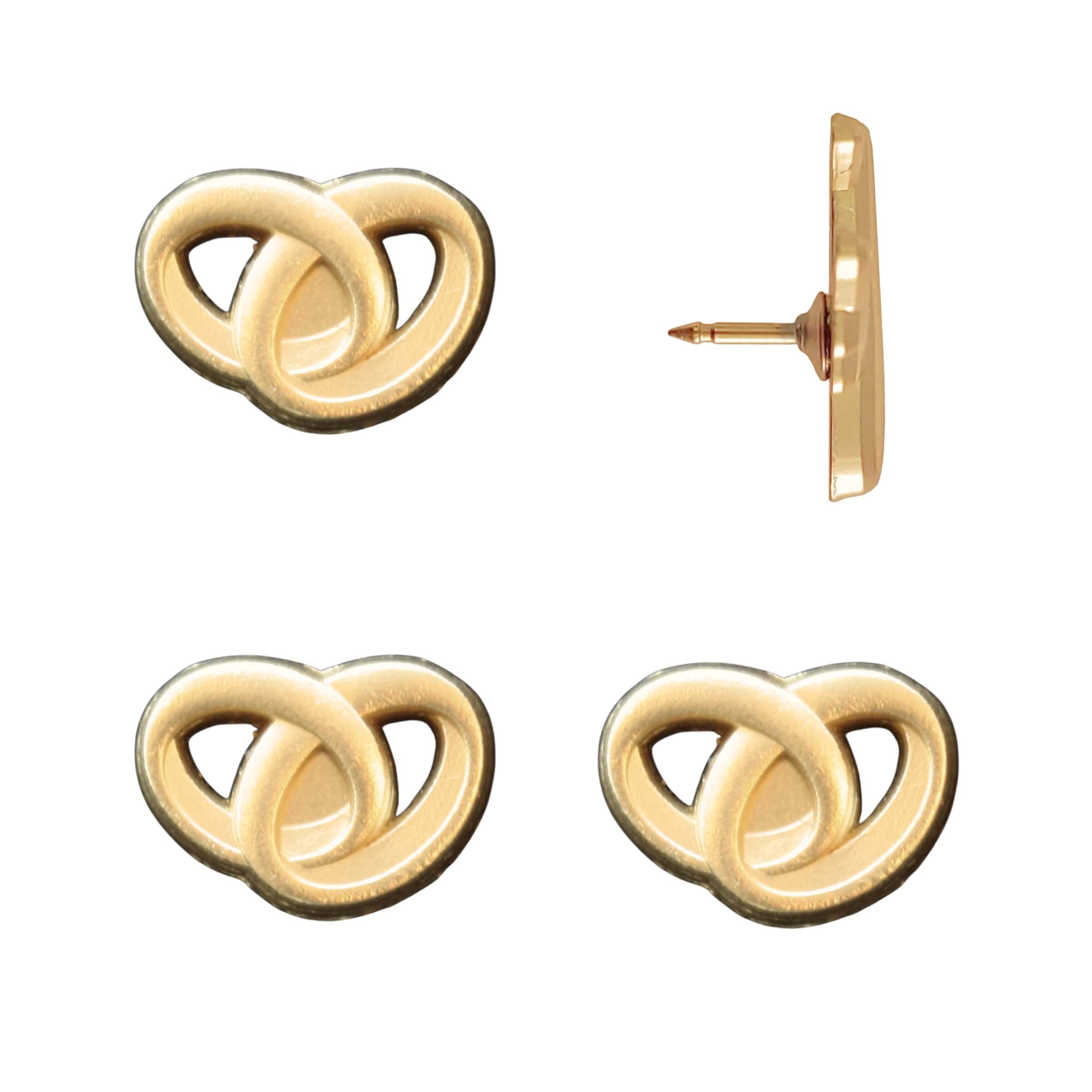 Wedding Rings Push Pins Gold Pack of 4