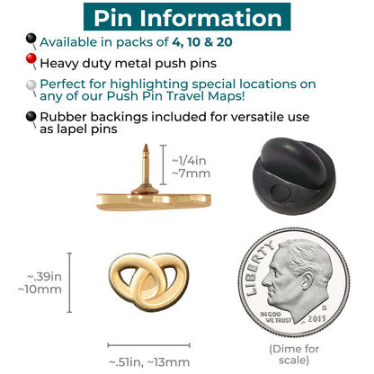 Wedding Rings Push Pins Information