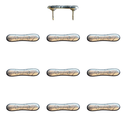 Snowboard Push Pins Silver Pack of 10