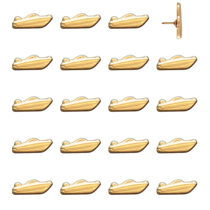 Speed Boat Pins - Gold Pack of 20