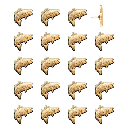Trout Pins Gold Pack of 20