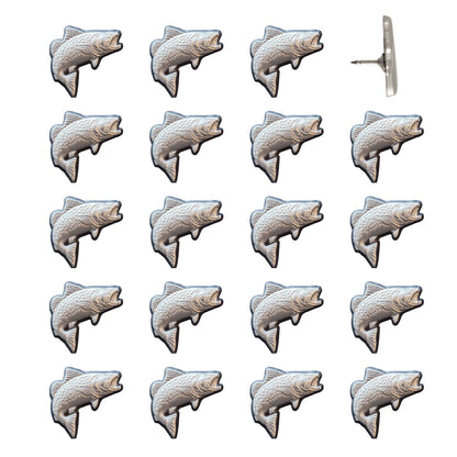 Trout Pins Silver Pack of 20