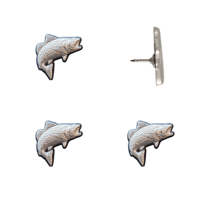Trout Pins Silver Pack of 4