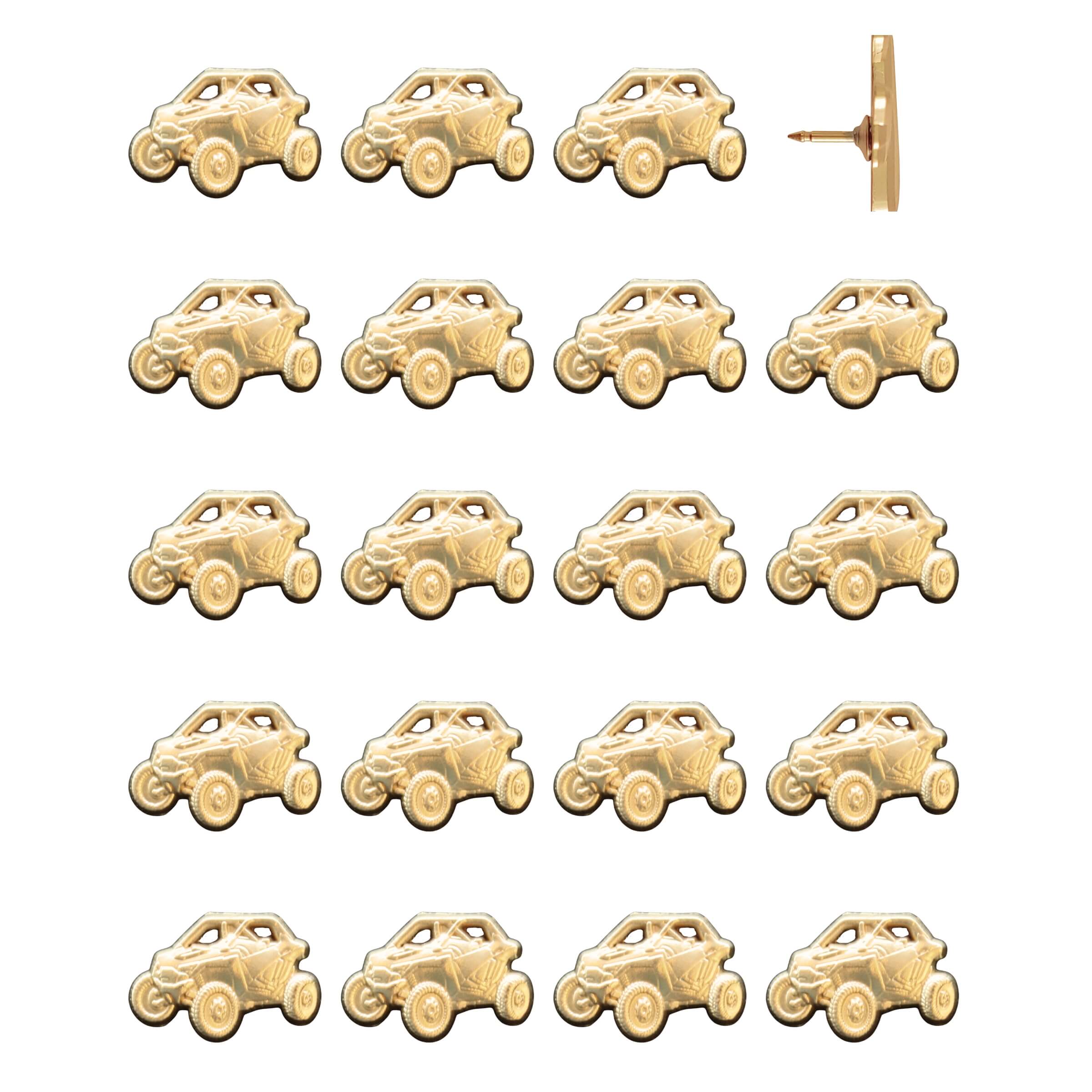 UTV Push Pins Gold Pack of 20