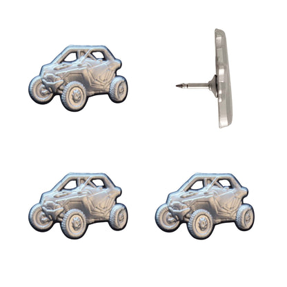 UTV Push Pins Silver Pack of 4