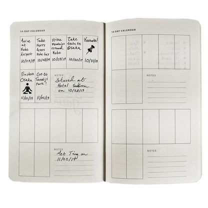 Travel Journal Calendar