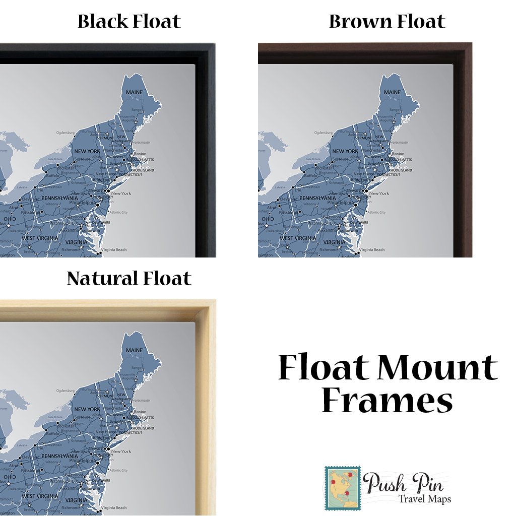 Optional Float Frame Colors for 24x36 size only*