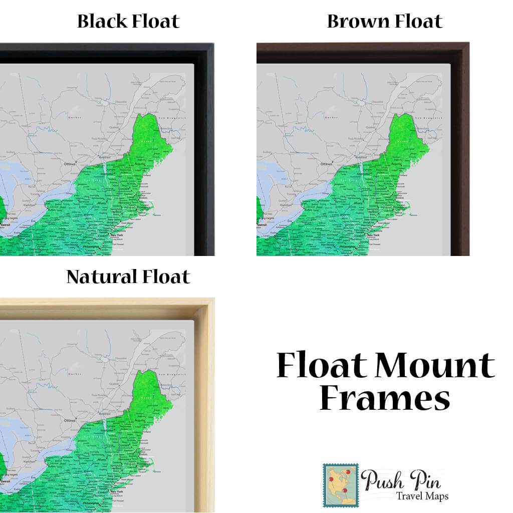 Optional Float Frame Colors for 24x36 size only