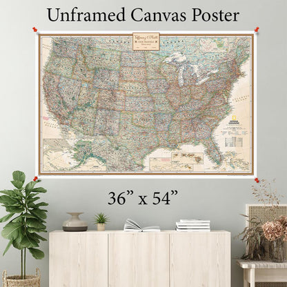 Executive USA Canvas Poster 36 x 54