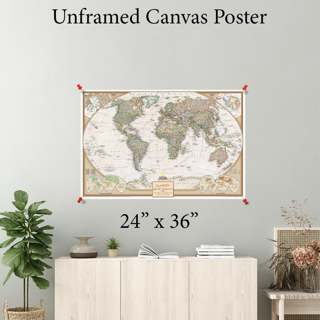 Executive World Canvas Poster 24 x 36