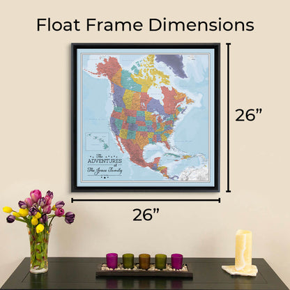 Finished Outer Dimensions For Optional Float Frames