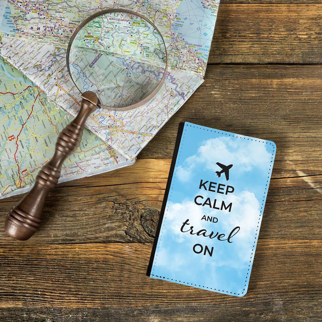 Keep Calm and Travel on Passport Protector