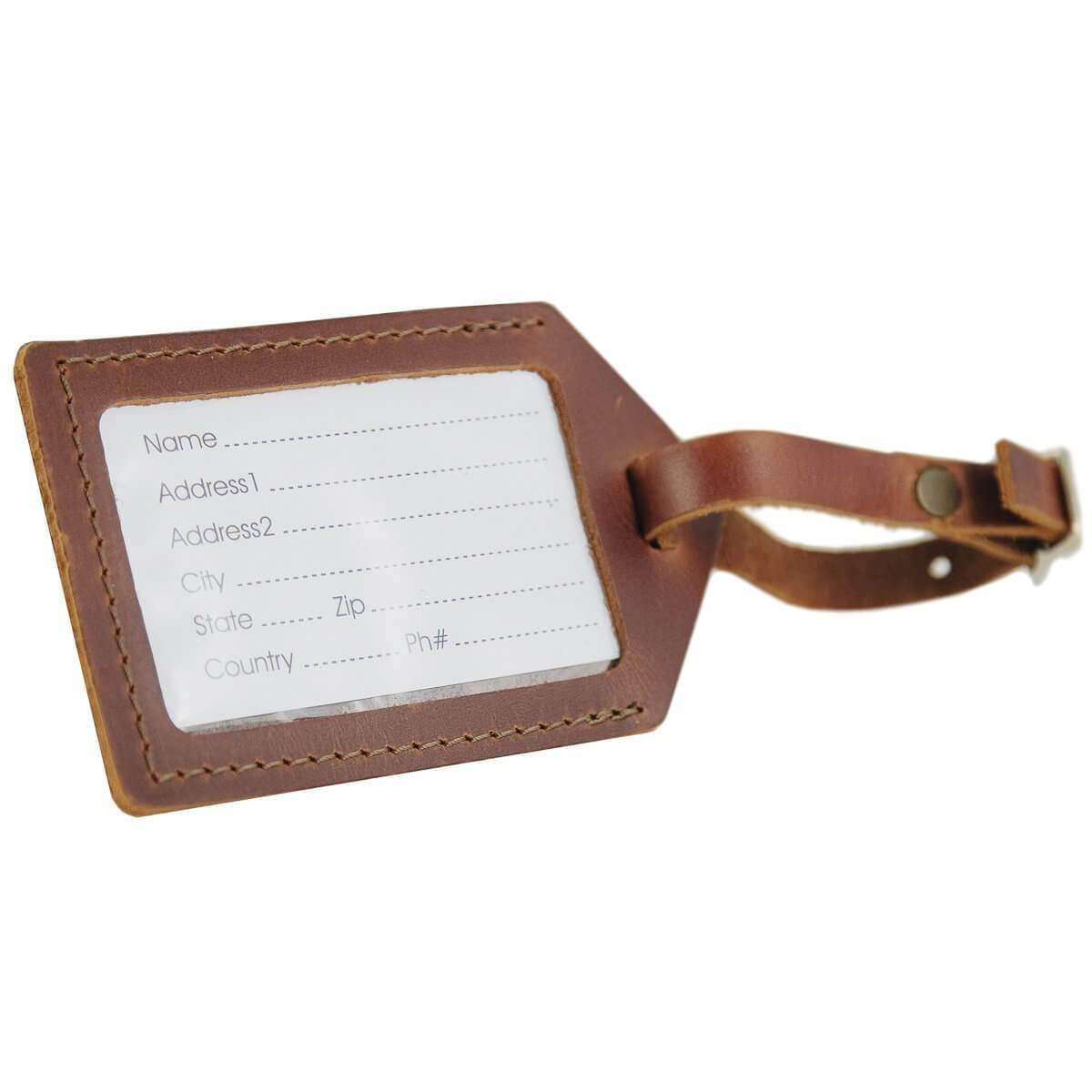 leather luggage tag – Satchel & Page