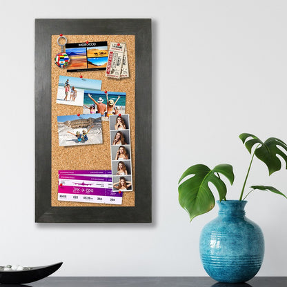 Memo Board in Rustic Black Frame