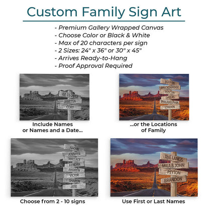 Custom Family Sign Art Information