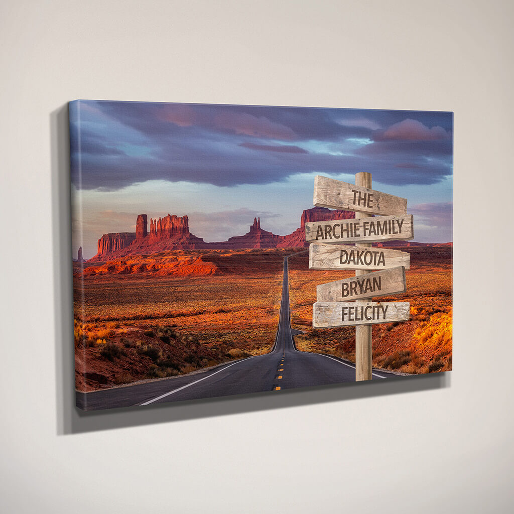 Side View of Monument Valley Sign Art
