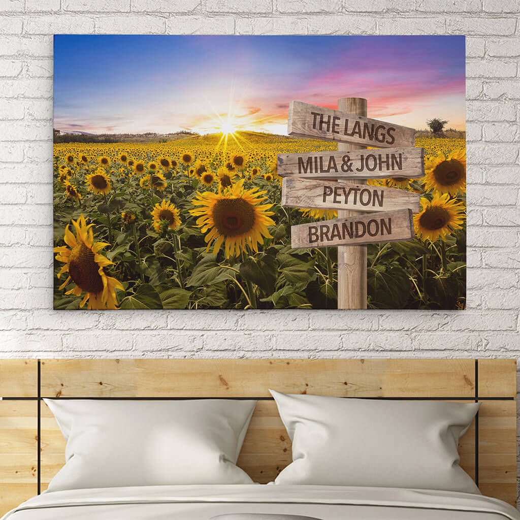 Sunflower Sign Art - 30x45 - color