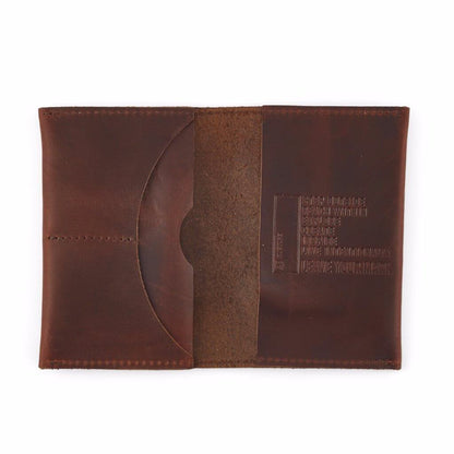 Open Leather Travel Wallet